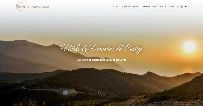 Hôtels de prestige en Corse