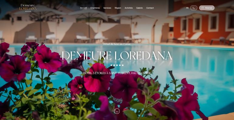 Création du site web Hôtel Demeure Loredana