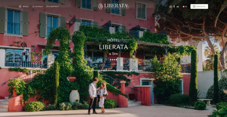 Création du site web Hôtel Liberata & Spa
