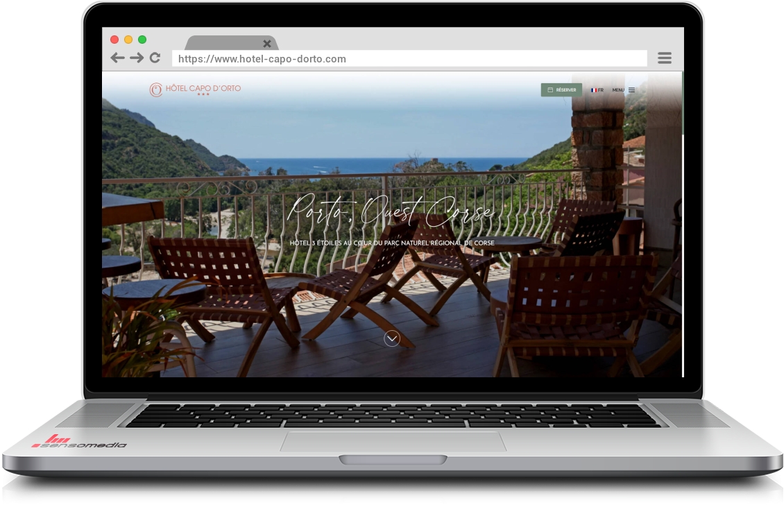 Site web officiel Hotel à Porto, Corse